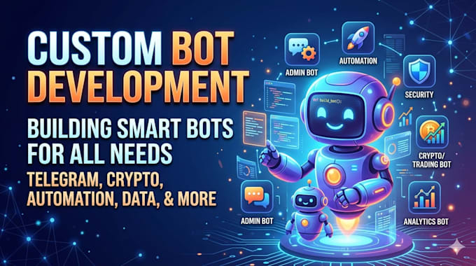 create python bots, telegram bots, ai automation