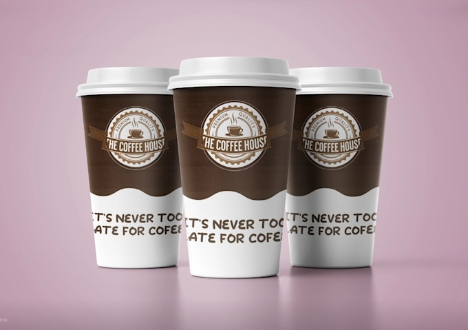 design coffee cup and paper cup for you