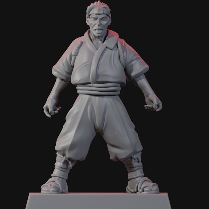 create 3d character for 3d printing custom miniatures