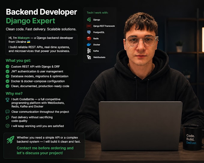 build a clean production ready django rest API