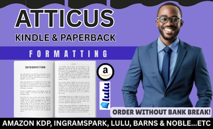atticus book formatting atticus kindle formatting paperback formatting KDP book