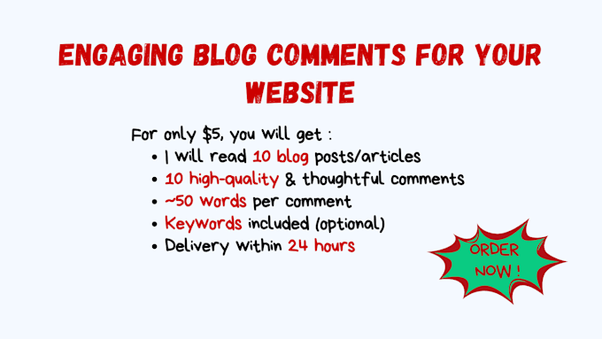 write insightful blog comments