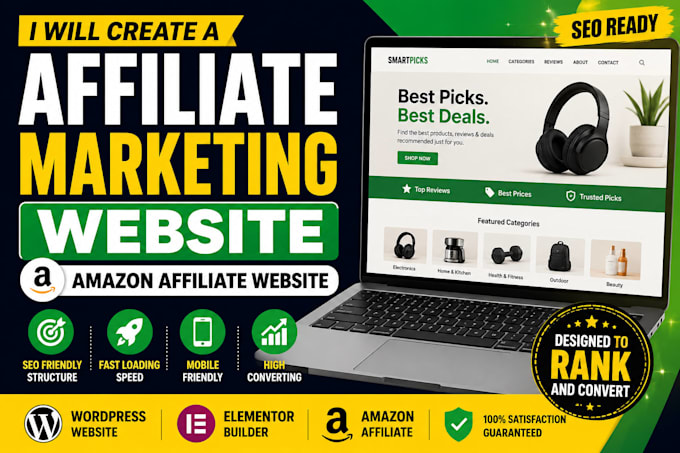 create travel affiliate website or amazon affiliate website in wordpress