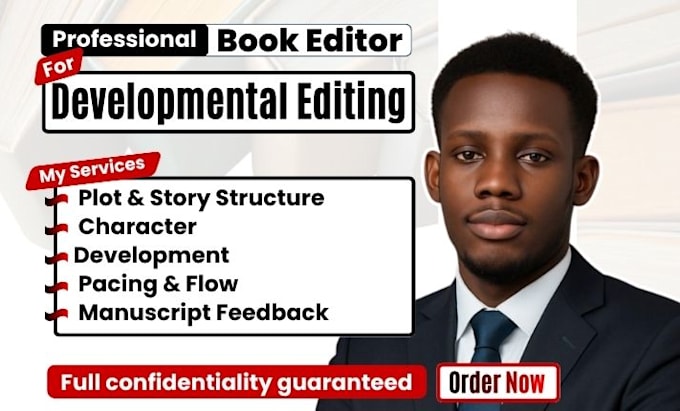 provide developmental editing, structural and book editing for authors