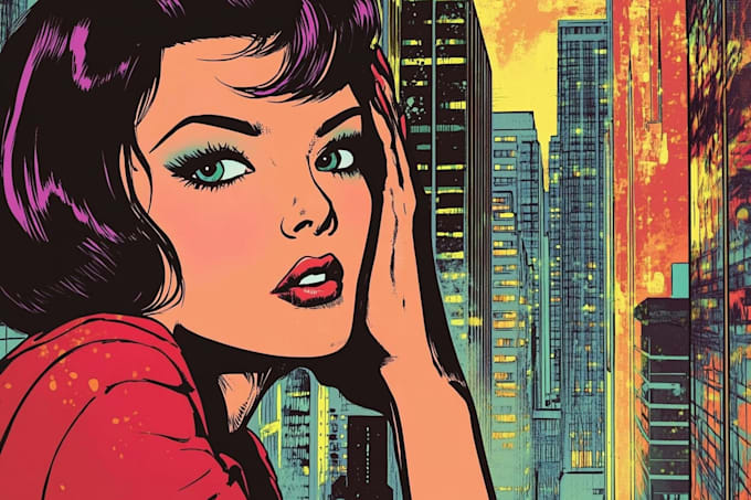 draw special comic illustration or graphic novel