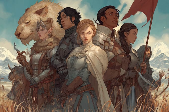 draw dnd character illustration,character design
