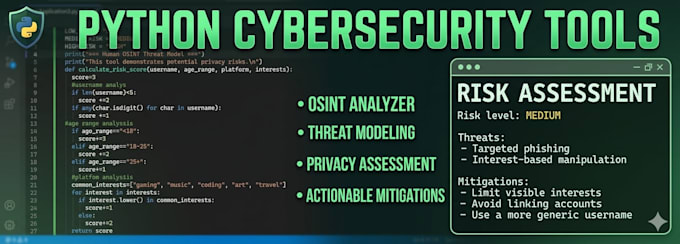 build custom python cybersecurity scripts
