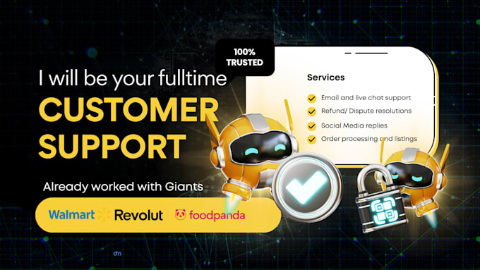 provide customer support, email support and live chat support