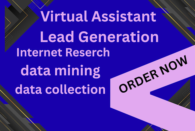 do b2b lead generation data entry web research for industry