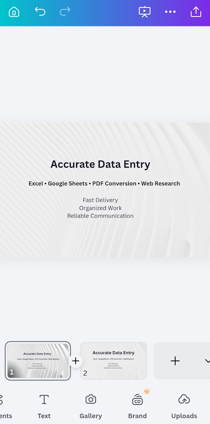 do accurate data entry and spreadsheet work