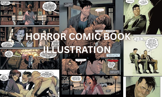 do comic book illustration comic page comic strip horror comic artist