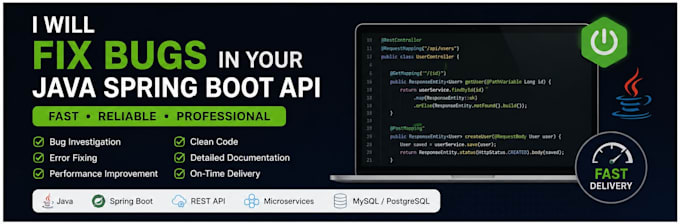 fix bugs in your java spring boot API