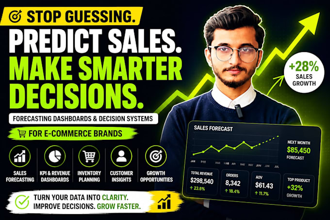build forecasting dashboards and decision systems for ecommerce brands
