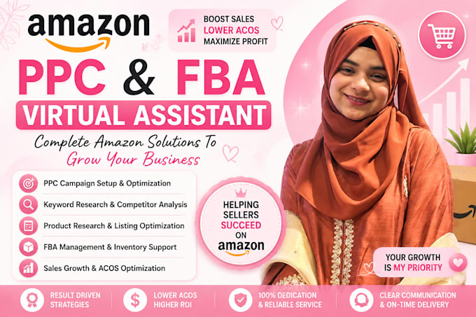 be your amazon PPC and fba virtual assistant