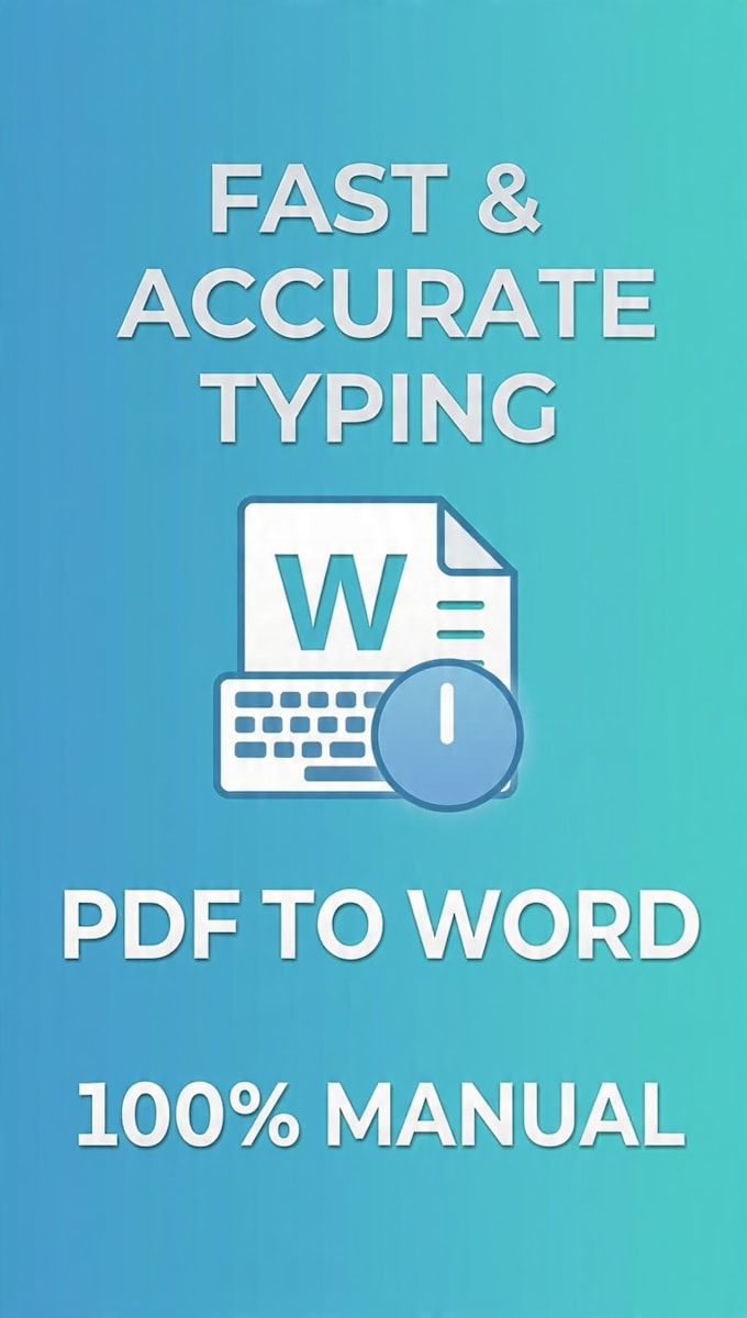 do fast and accurate ms word typing and data entry