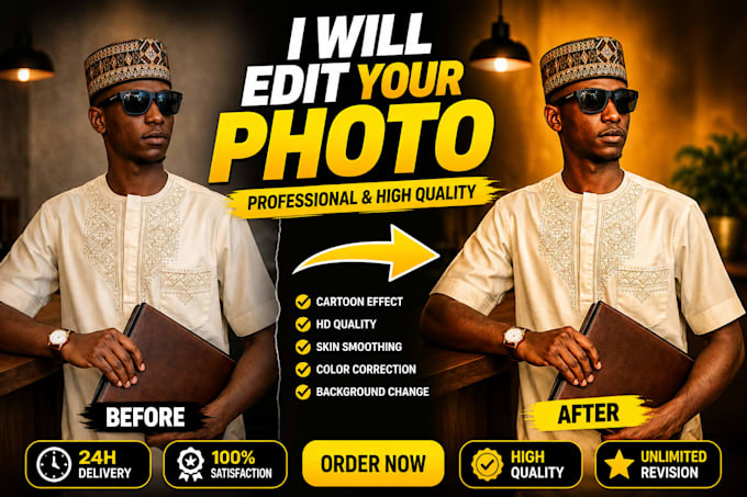 professionally edit your photos and retouch your face