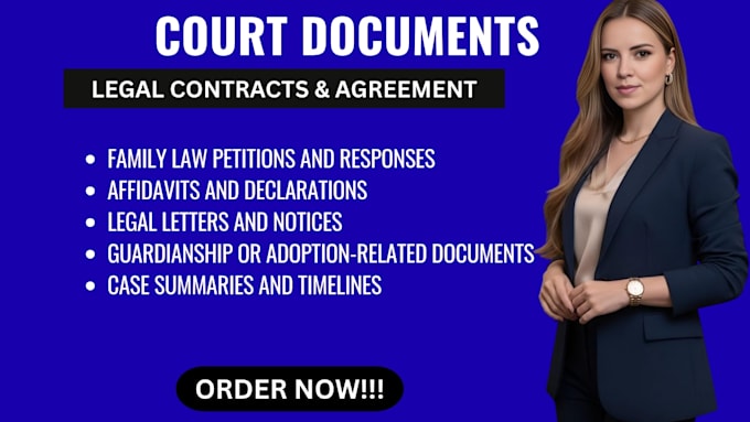 draft child custody, parenting time, and visitation documents