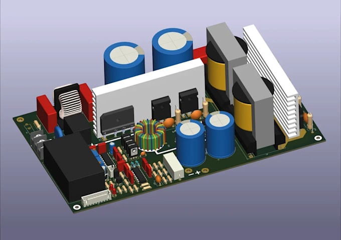 design power electronics pcb, dc dc converter smps, power supply with simulation