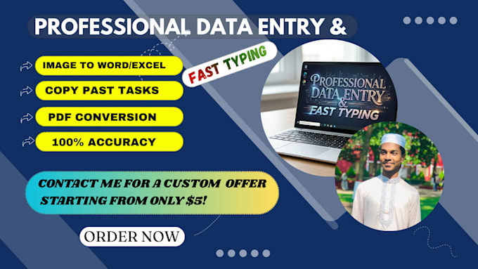 do professional data entry and fast manual typing