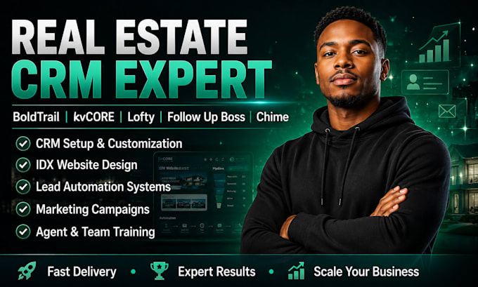 setup boldtrail kvcore CRM, idx website, automation and lead generation