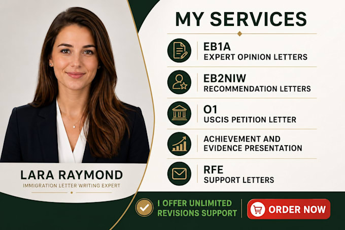 write eb1a eb2 niw and o1 expert opinion letters