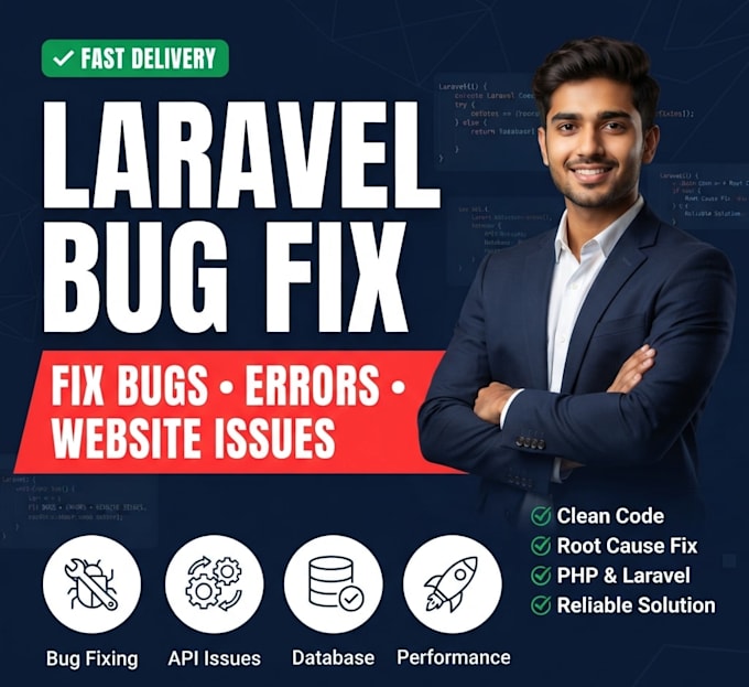 fix PHP laravel bugs, errors, and website issues