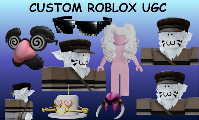 create custom roblox ugc accessories, hair, models and accessories for you