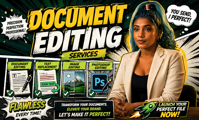 edit, replace and refine text, images edits and documents professionally