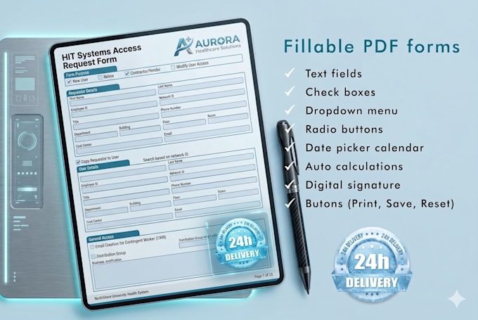 create or redesign fillable PDF forms