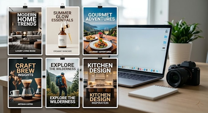 create high reach, pinterest algorithm optimized pin images