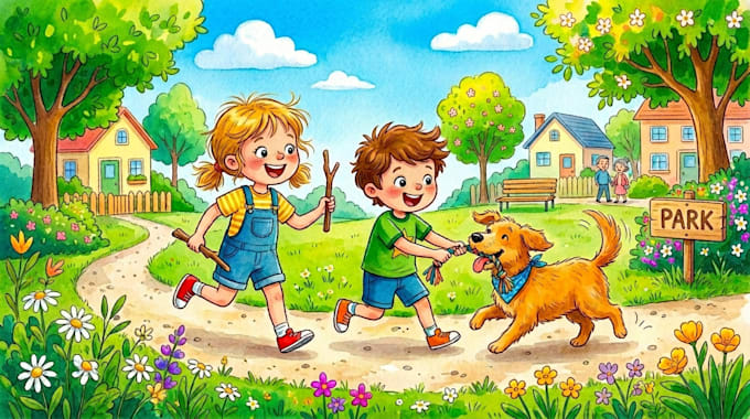 children book illustration and children book illustration