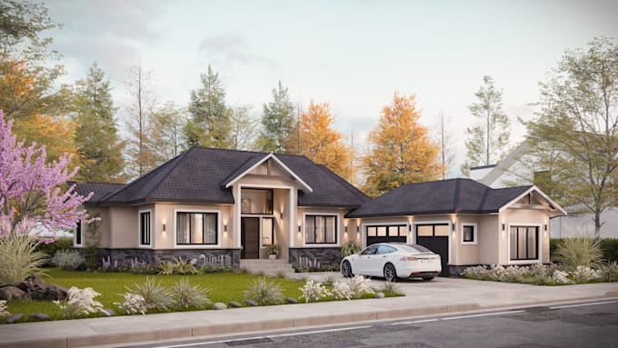 create 3d model and renderings for your architecture project