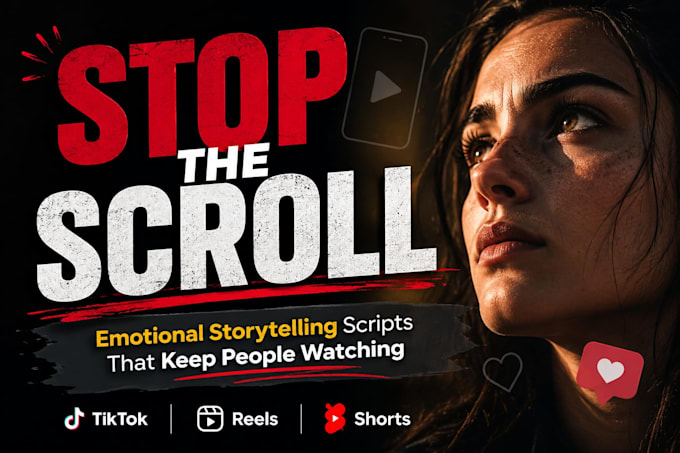 write emotional storytelling scripts for reels and tiktok