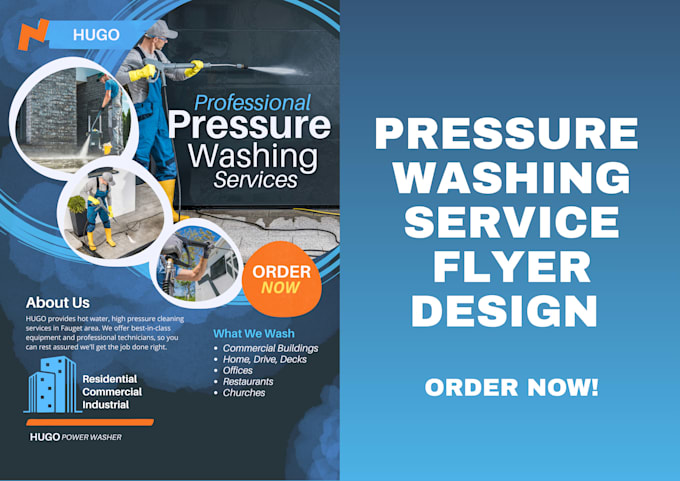 create a pressure washing flyer