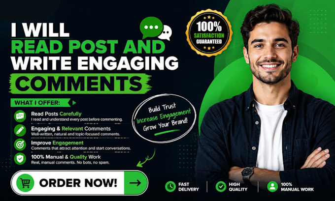 read post and write engaging comment