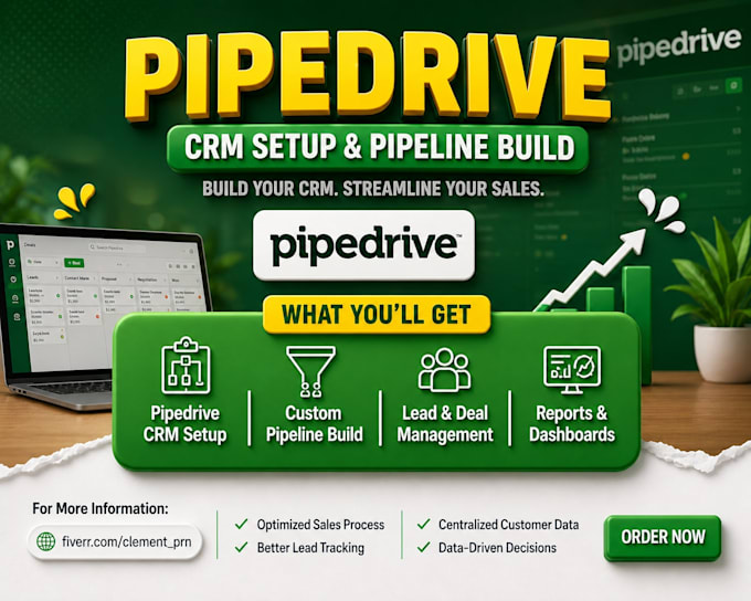 Setup pipedrive crm, sales pipeline and lead management system for ...