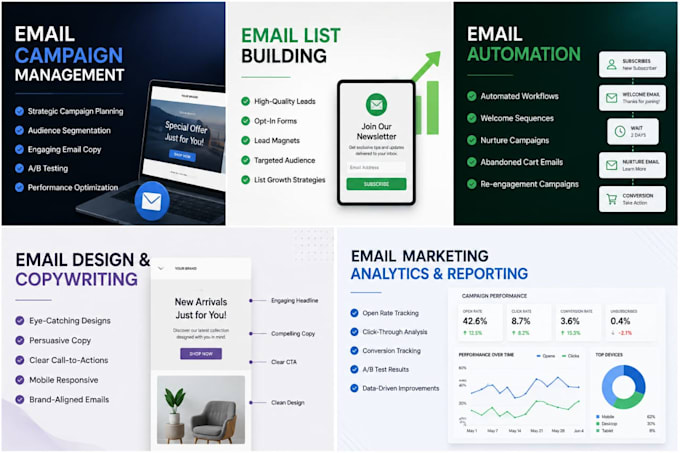 offer email marketing and copywriting services