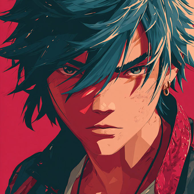 draw anime character art illustration