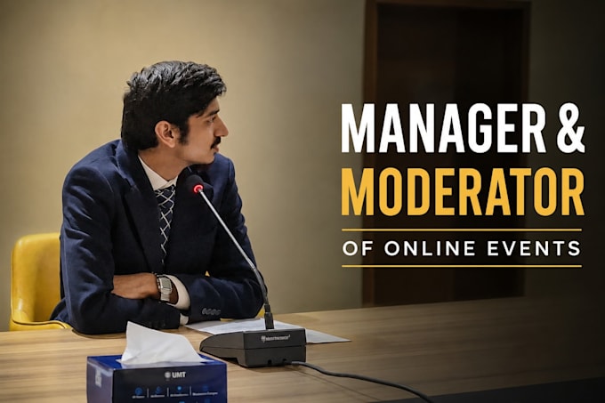 professionally moderate or manage your live webinars, events