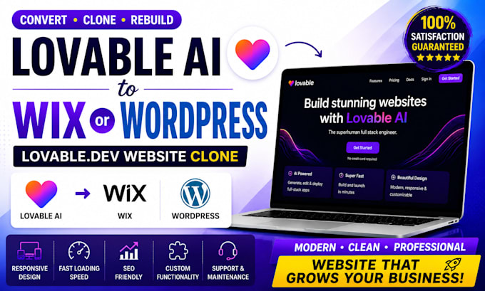 convert lovable to wix lovable to wordpress lovable dev clone lovable ai website