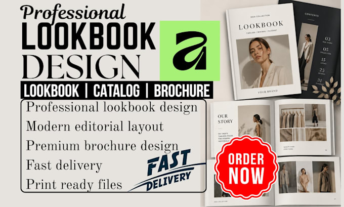 Design a modern luxury lookbook, brochure, catalog, or company profile ...