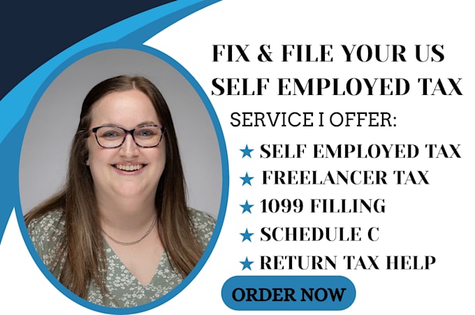 file self employed and freelancer US tax return with 1099 schedule c