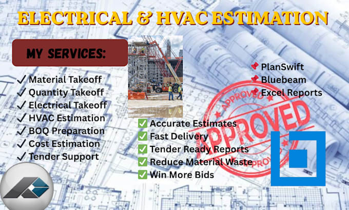do material takeoff, cost estimation, electrical takeoff, boq, hvac on planswift