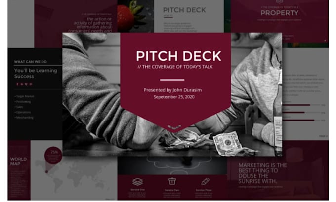 do pitch deck design, business plan design, investor pitch deck, keynote, canva
