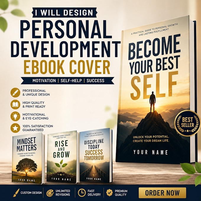 design personal development ebook book cover motivation design