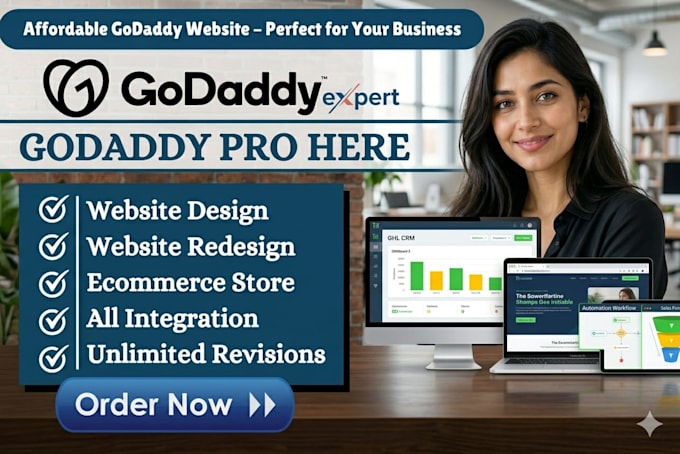 design godaddy website redesign godaddy website develop godaddy bluehost website