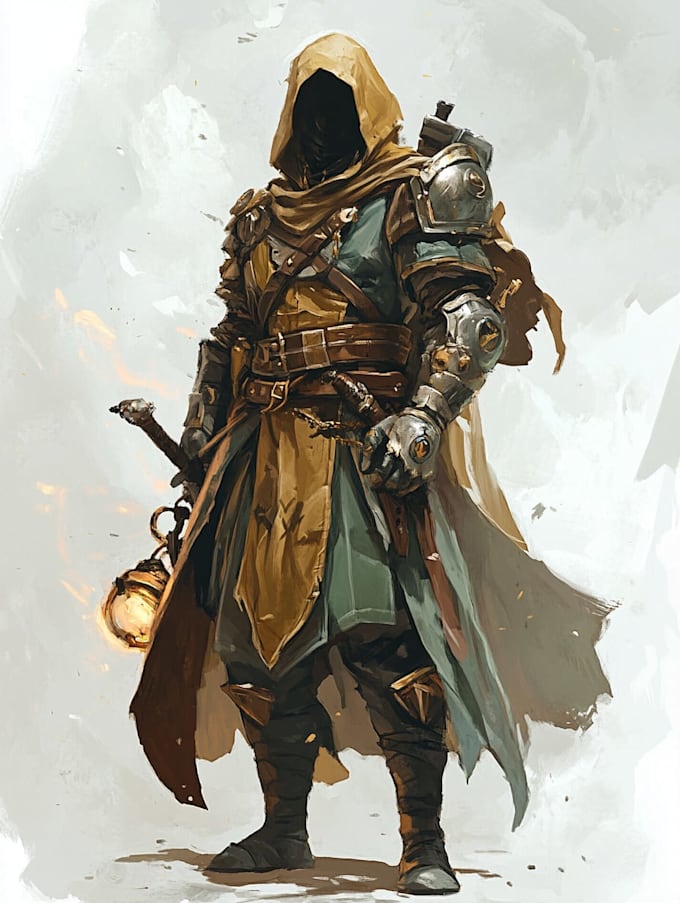 fantasy dnd character illustration