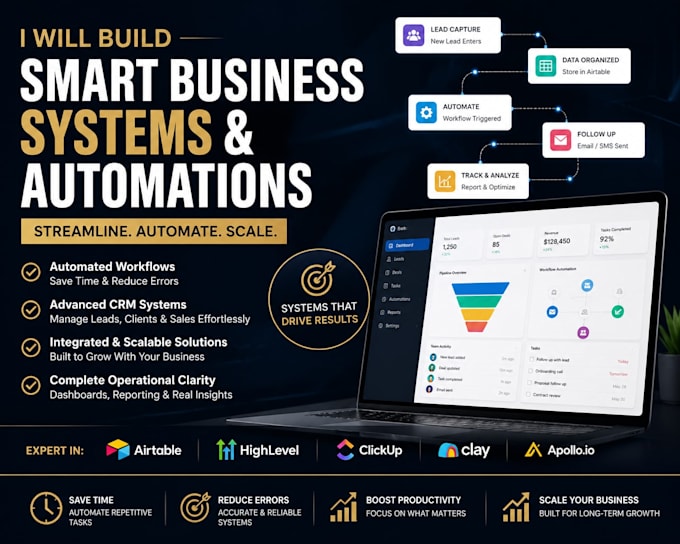 build custom CRM and workflow automation systems