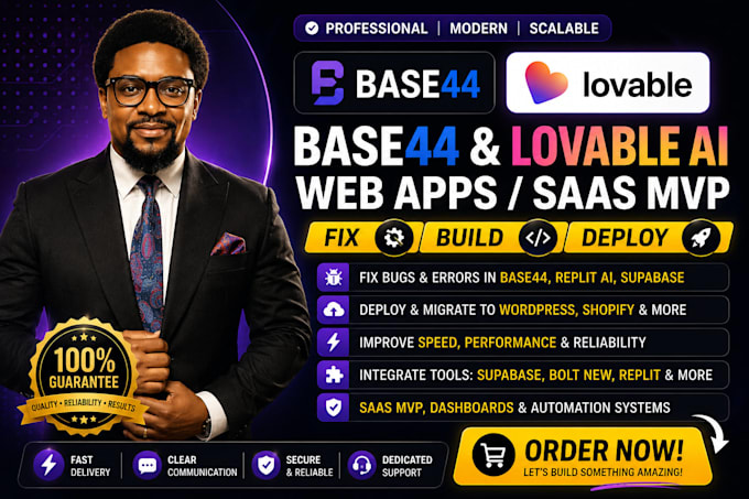 base44 expert,base 44 app, base44 mvp, base44 bugs, replit ai, lovable, supabase