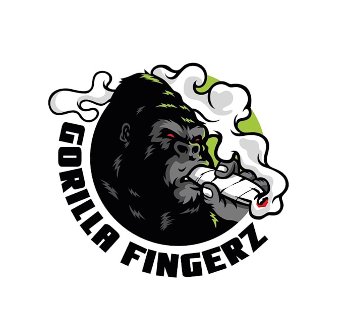 make mascot gorilla hookah logo